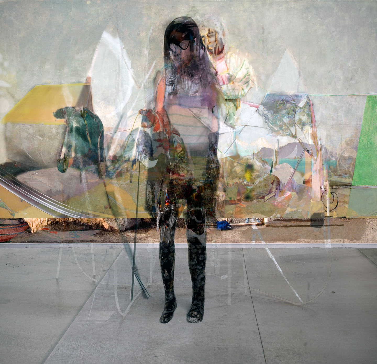 Alex Fischer, Figure Head, 2010, 55×57 inch digital matte giclee